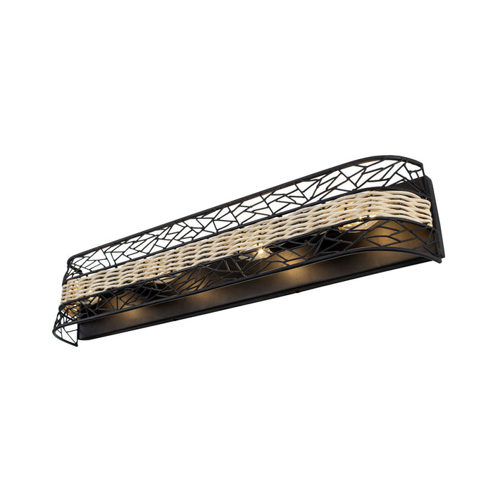 Varaluz 362B04BL Four Light Bath, Black