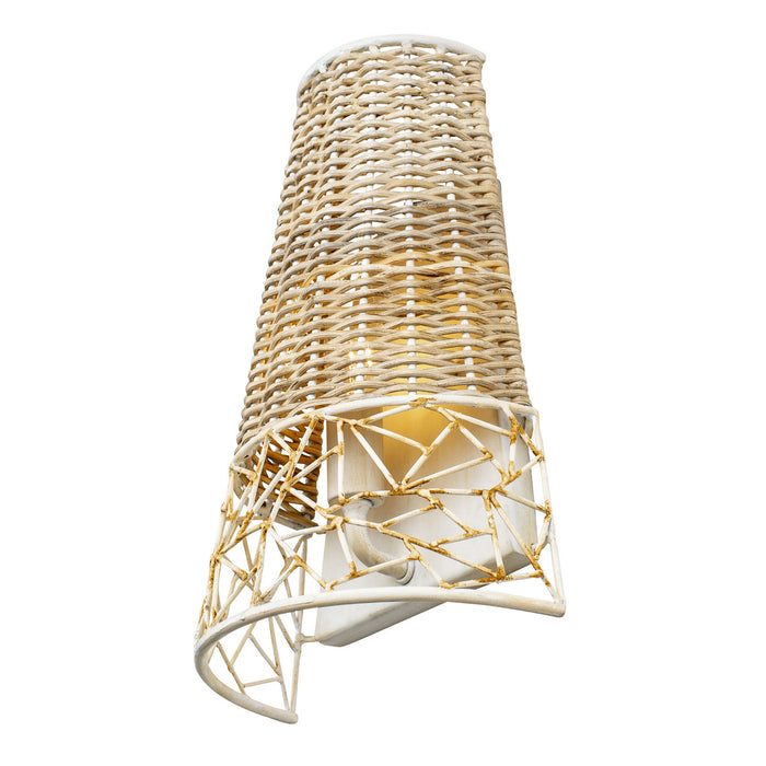 Varaluz 362W01CW One Light Wall Sconce, Country White