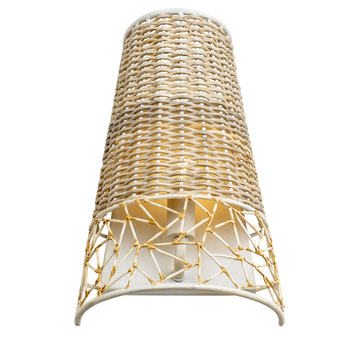 Varaluz 362W01CW One Light Wall Sconce, Country White