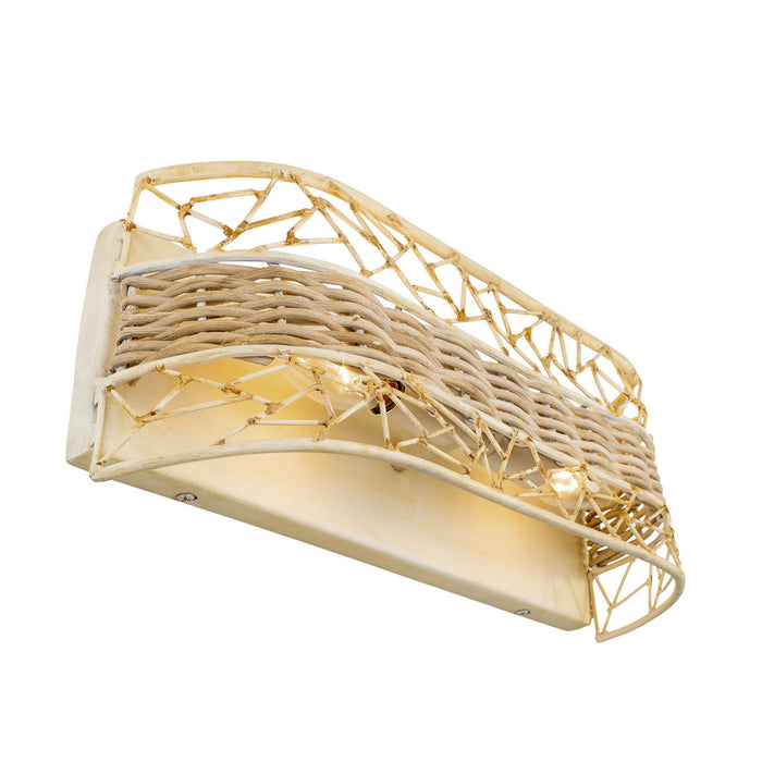 Varaluz 362B02CW Two Light Bath, Country White