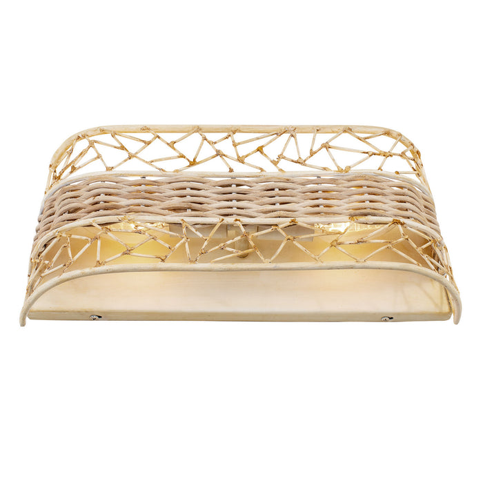 Varaluz 362B02CW Two Light Bath, Country White