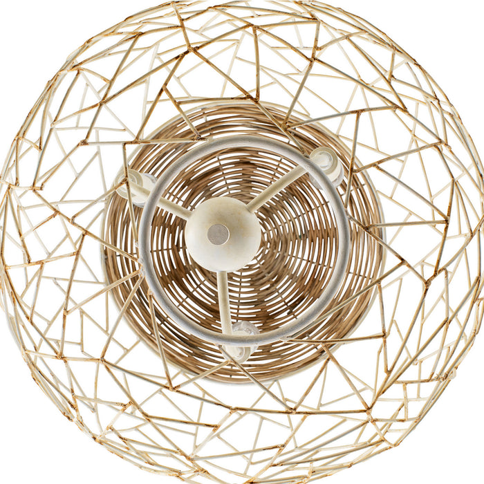 Varaluz 362P03CW Three Light Pendant, Country White