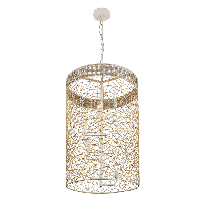 Varaluz 362F06CW Six Light Foyer Pendant, Country White