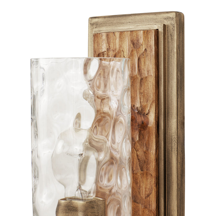 Varaluz 371W01HGC One Light Wall Sconce, Havana Gold/Cinnamon
