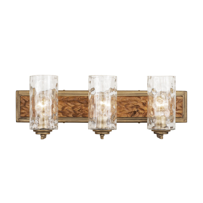 Varaluz 371B03HGC Three Light Bath, Havana Gold/Cinnamon