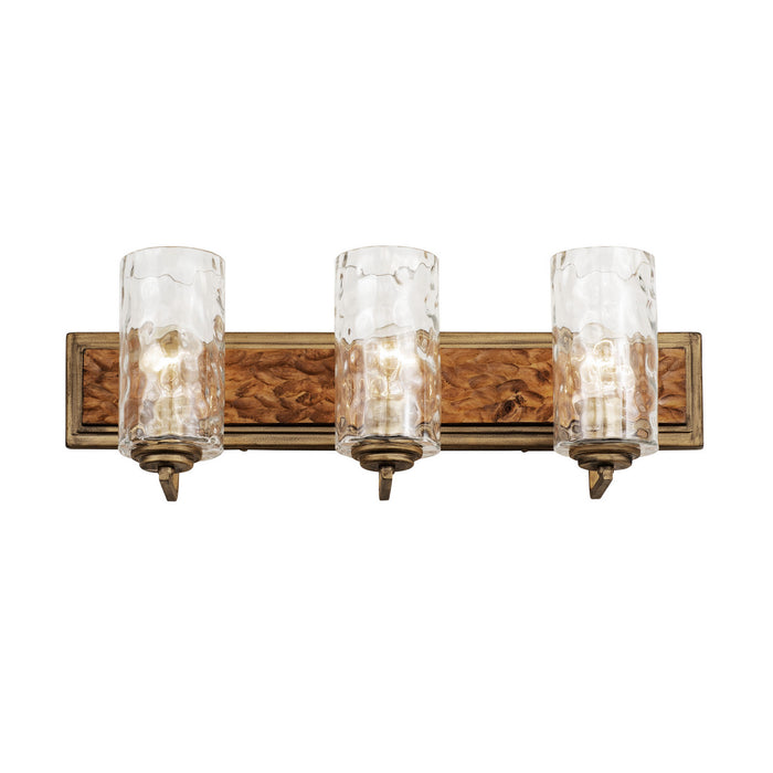 Varaluz 371B03HGC Three Light Bath, Havana Gold/Cinnamon