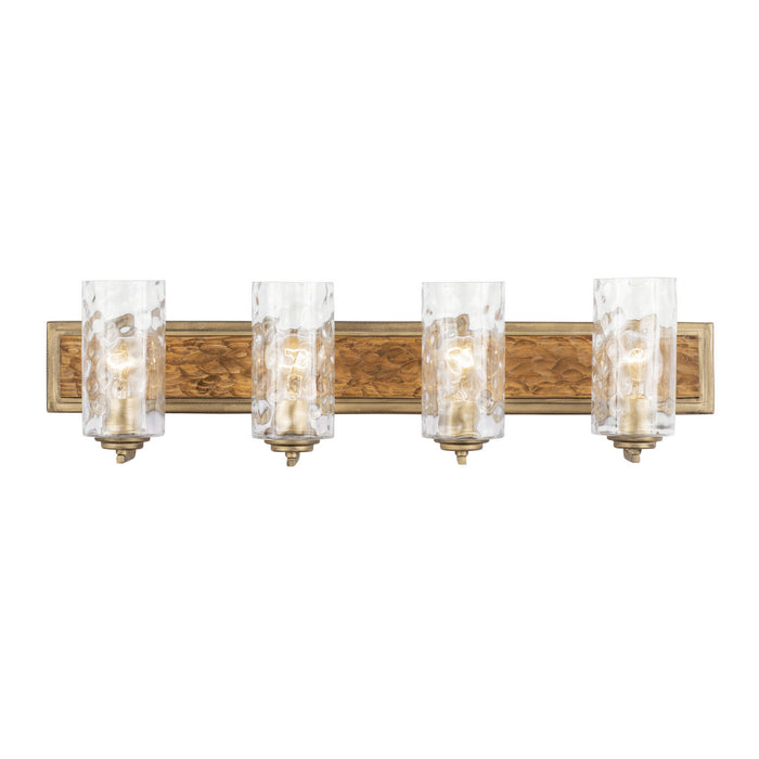 Varaluz 371B04HGC Four Light Bath, Havana Gold/Cinnamon