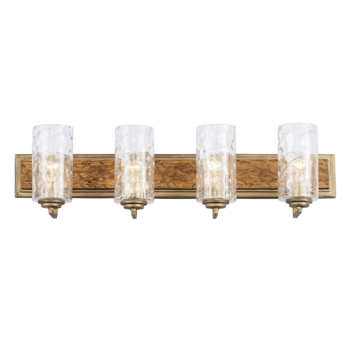 Varaluz 371B04HGC Four Light Bath, Havana Gold/Cinnamon