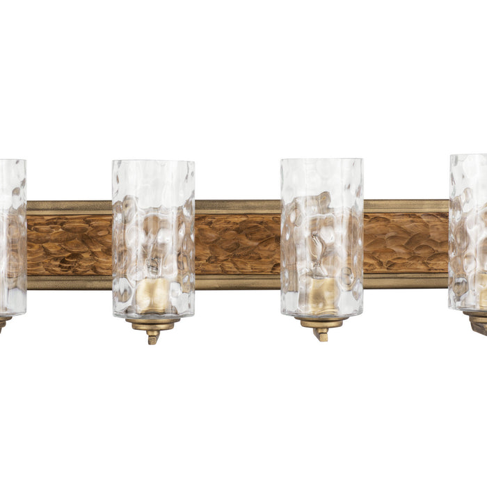 Varaluz 371B04HGC Four Light Bath, Havana Gold/Cinnamon