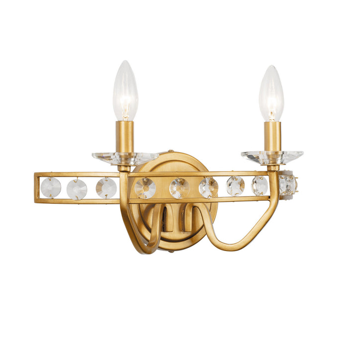 Varaluz 363B02AG Two Light Bath, Antique Gold