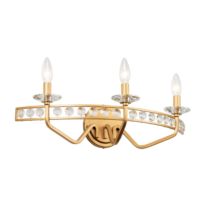 Varaluz 363B03AG Three Light Bath, Antique Gold
