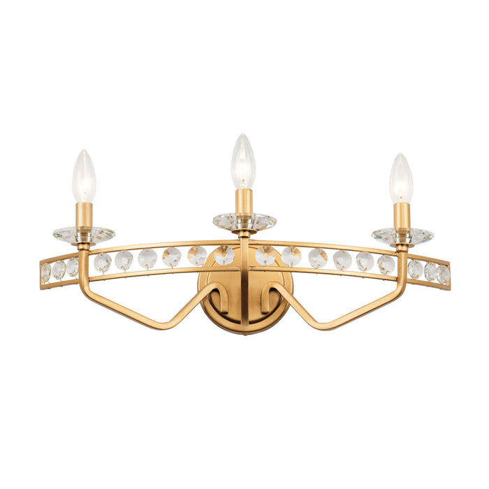 Varaluz 363B03AG Three Light Bath, Antique Gold