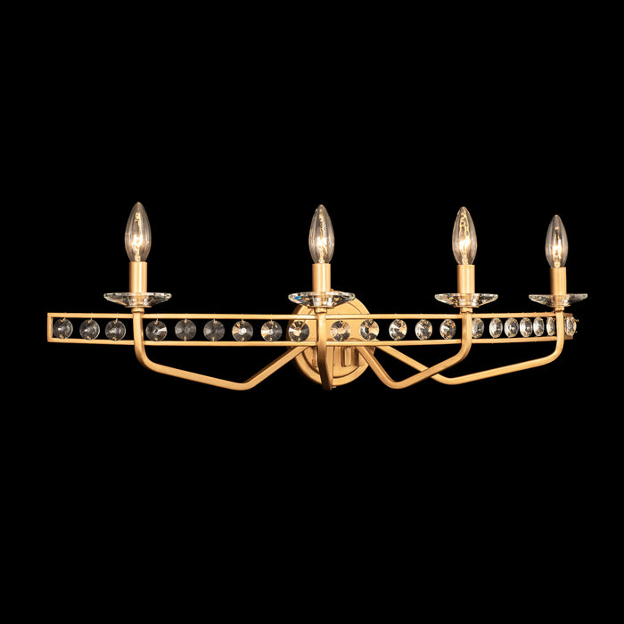 Varaluz 363B04AG Four Light Bath, Antique Gold