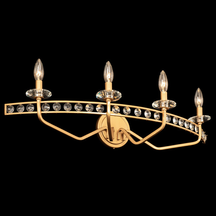 Varaluz 363B04AG Four Light Bath, Antique Gold