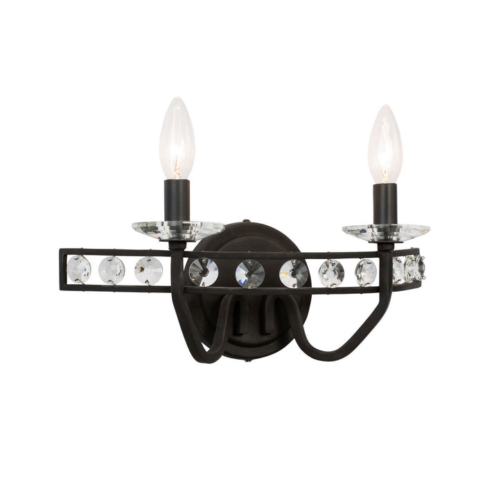 Varaluz 363B02CB Two Light Bath, Carbon