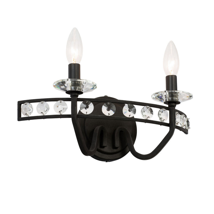 Varaluz 363B02CB Two Light Bath, Carbon