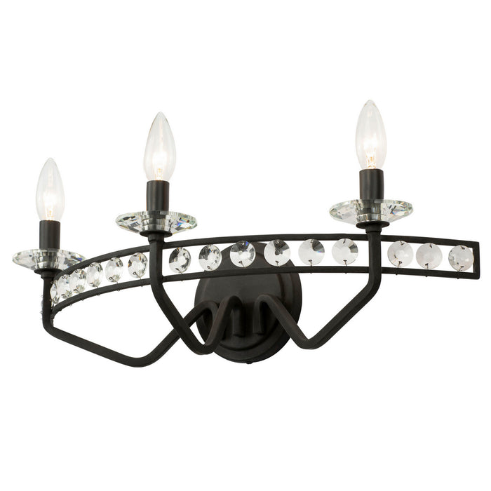 Varaluz 363B03CB Three Light Bath, Carbon