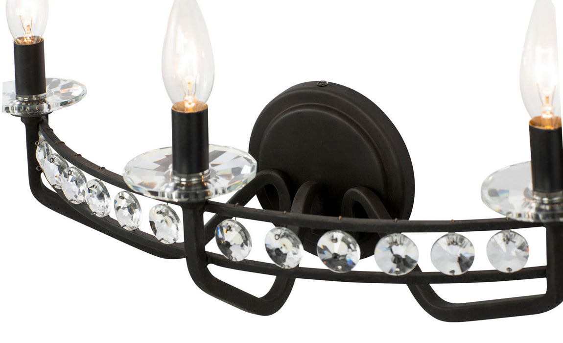Varaluz 363B03CB Three Light Bath, Carbon