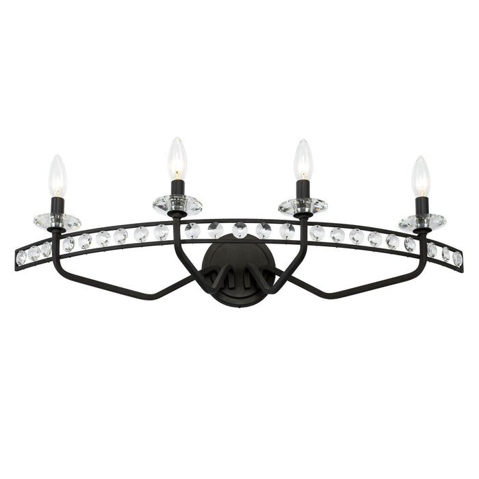Varaluz 363B04CB Four Light Bath, Carbon