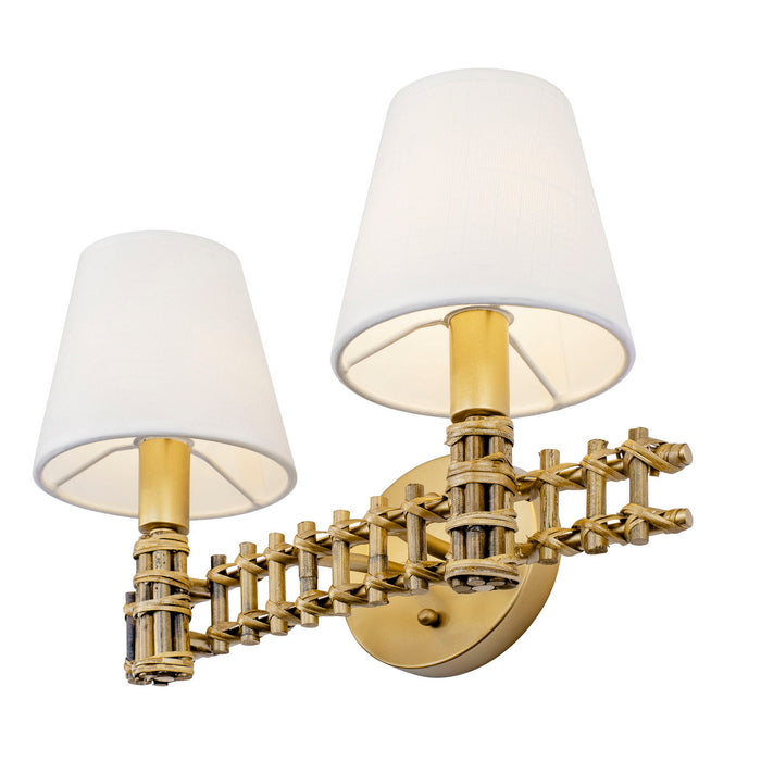 Varaluz 360B02FG Two Light Bath, French Gold