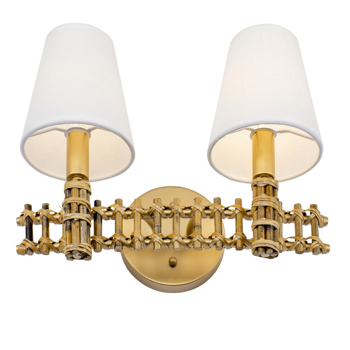 Varaluz 360B02FG Two Light Bath, French Gold