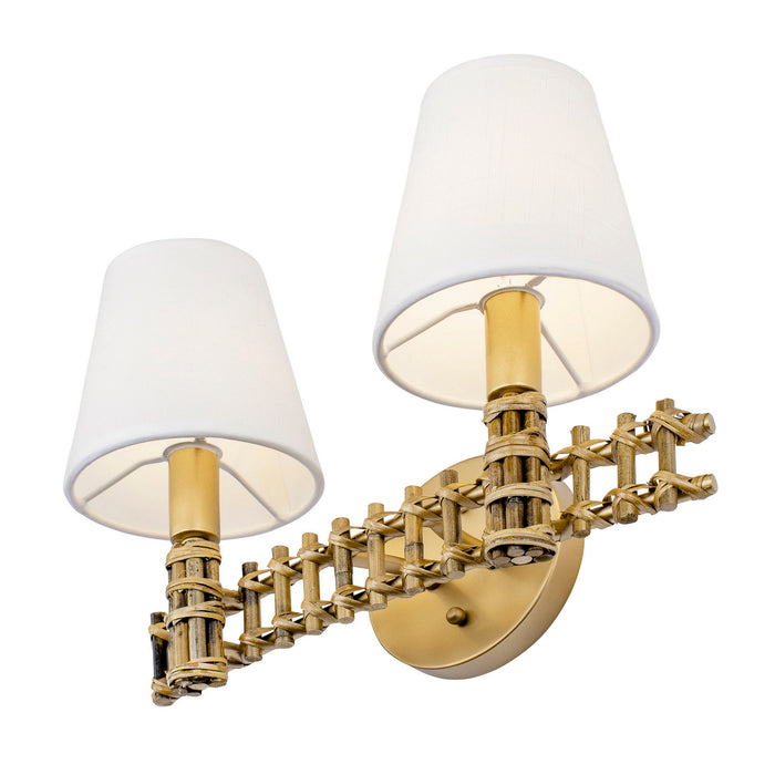 Varaluz 360B02FG Two Light Bath, French Gold
