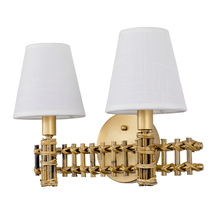 Varaluz 360B02FG Two Light Bath, French Gold