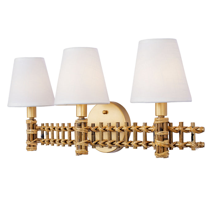 Varaluz 360B03FG Three Light Bath, French Gold