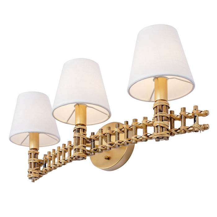 Varaluz 360B03FG Three Light Bath, French Gold