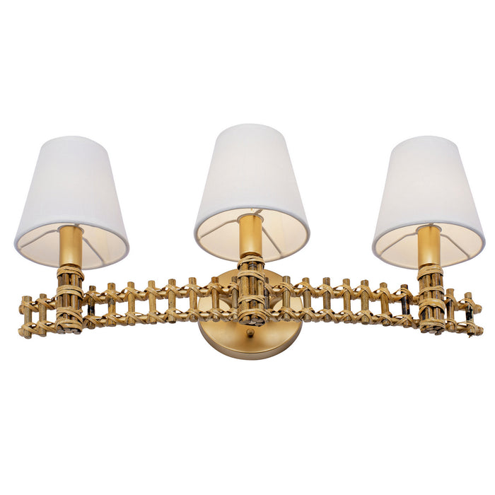 Varaluz 360B03FG Three Light Bath, French Gold