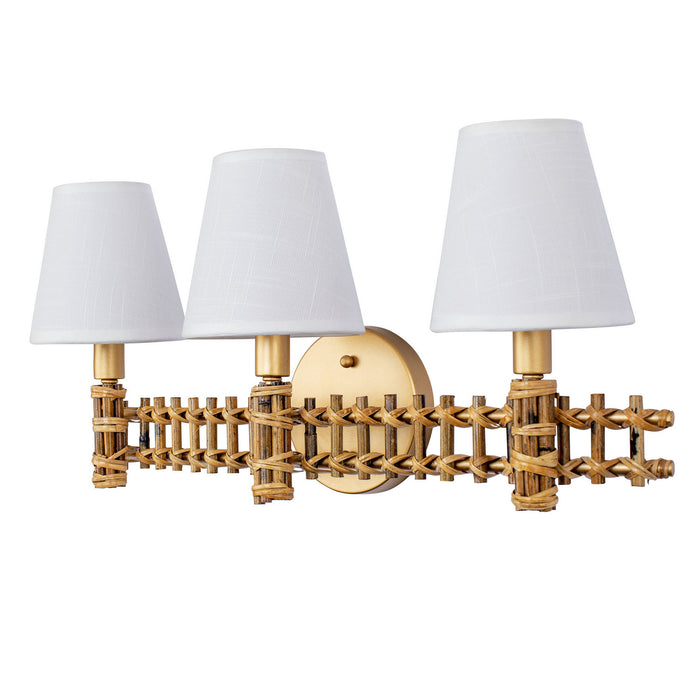 Varaluz 360B03FG Three Light Bath, French Gold