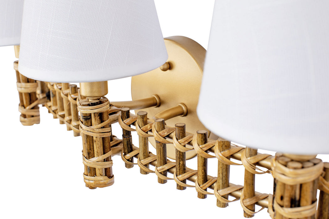 Varaluz 360B03FG Three Light Bath, French Gold