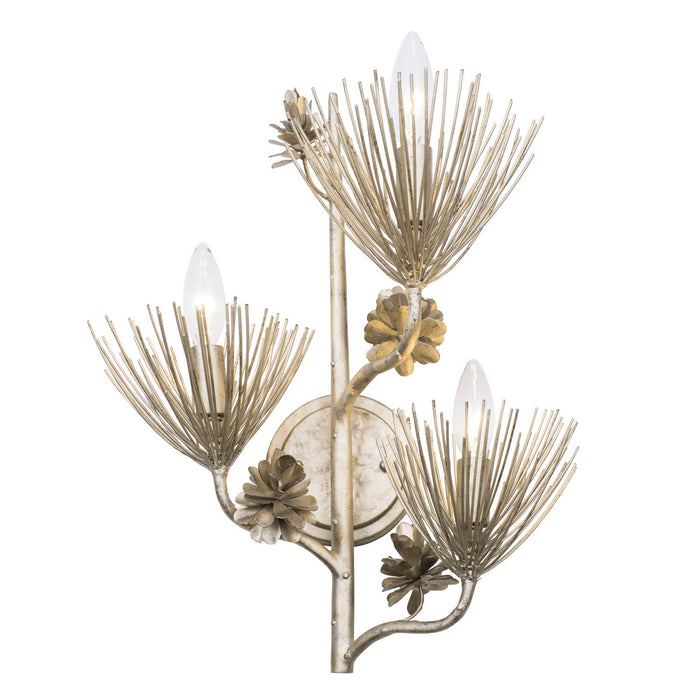 Varaluz 365W03ZG Three Light Wall Sconce, Zen Gold