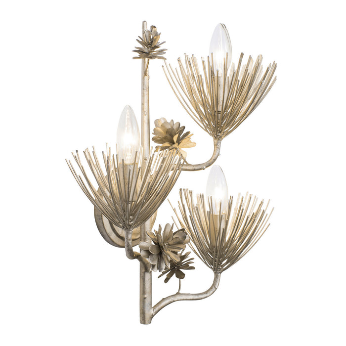 Varaluz 365W03ZG Three Light Wall Sconce, Zen Gold