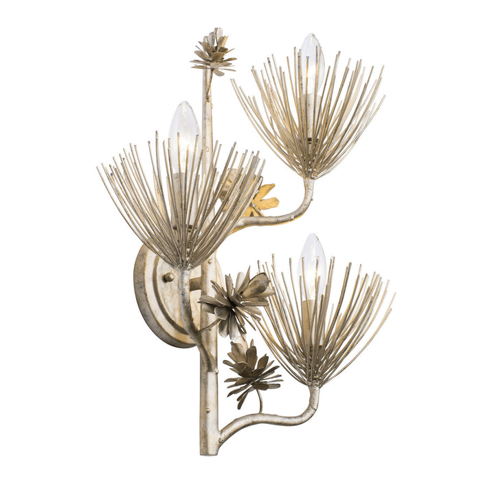 Varaluz 365W03ZG Three Light Wall Sconce, Zen Gold