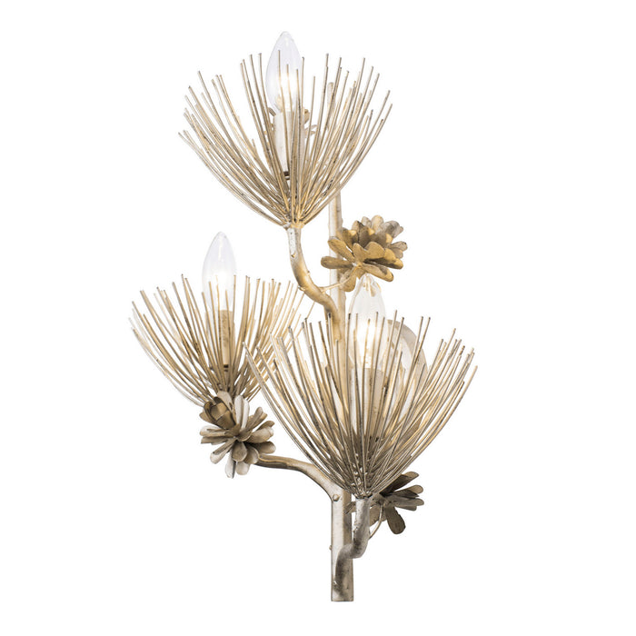 Varaluz 365W03ZG Three Light Wall Sconce, Zen Gold