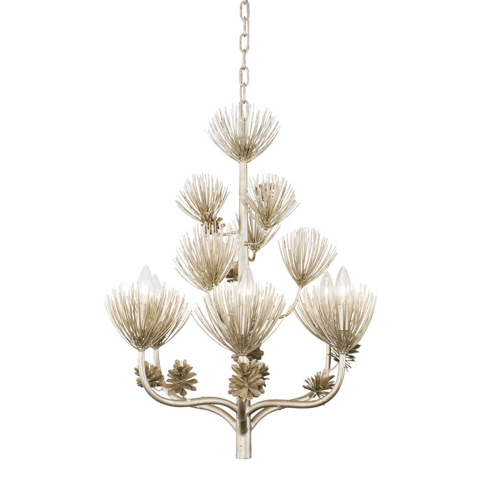 Varaluz 365C06ZG Six Light Chandelier, Zen Gold