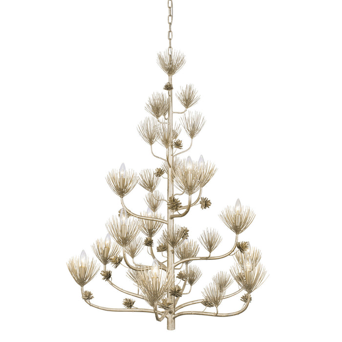 Varaluz 365C12ZG 12 Light Chandelier, Zen Gold