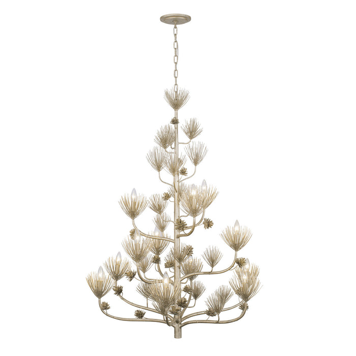 Varaluz 365C12ZG 12 Light Chandelier, Zen Gold