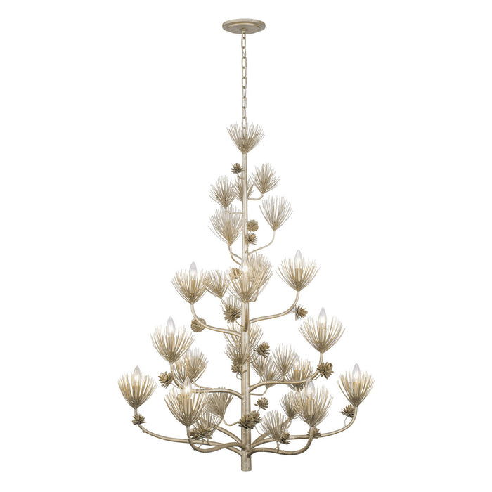 Varaluz 365C12ZG 12 Light Chandelier, Zen Gold