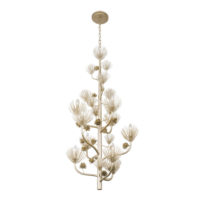 Varaluz 365F09ZG Nine Light Foyer Pendant, Zen Gold