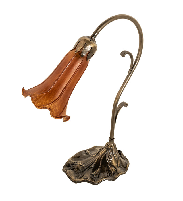 Meyda Tiffany 17031 One Light Mini Lamp, Antique Brass