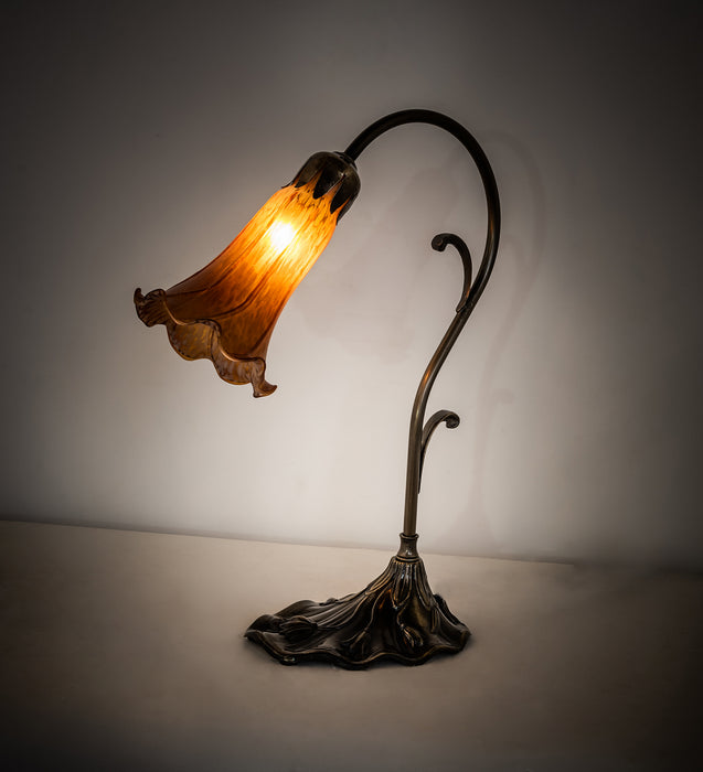Meyda Tiffany 17031 One Light Mini Lamp, Antique Brass