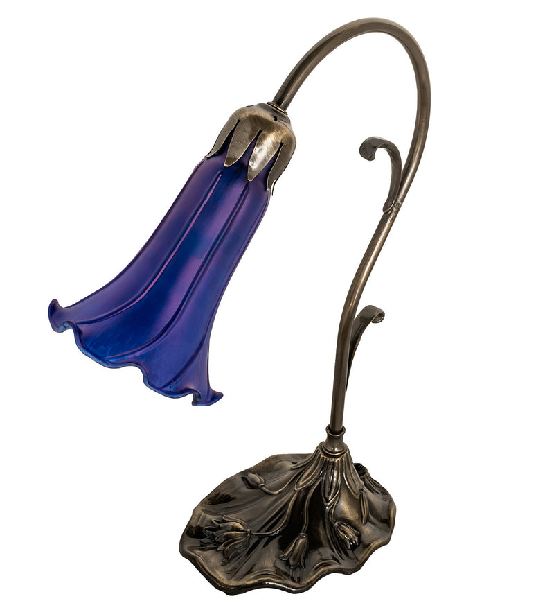 Meyda Tiffany 17056 One Light Mini Lamp, Antique Brass
