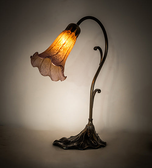 Meyda Tiffany 17106 One Light Mini Lamp, Antique Brass