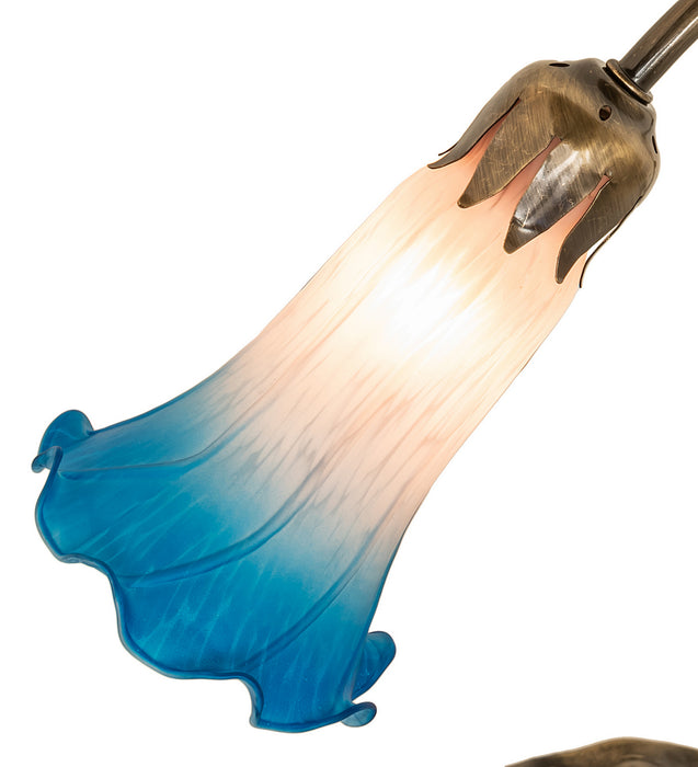 Meyda Tiffany 17124 One Light Mini Lamp, Antique Brass