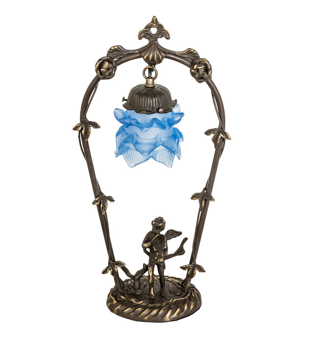 Meyda Tiffany 17428 One Light Mini Lamp, Mahogany Bronze