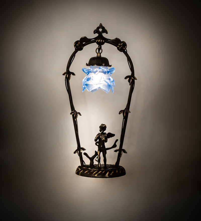 Meyda Tiffany 17428 One Light Mini Lamp, Mahogany Bronze