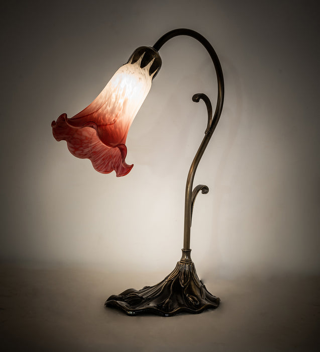 Meyda Tiffany 182113 One Light Mini Lamp, Antique Brass