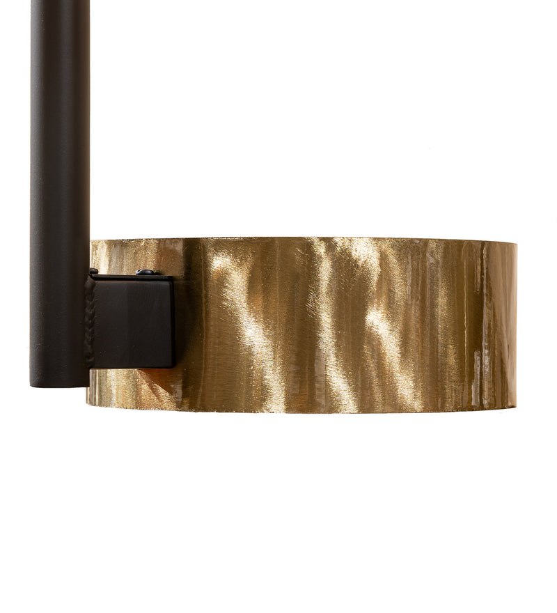 Meyda Tiffany 223457 72 Light Chandelier, Flat Black/Brass Tint